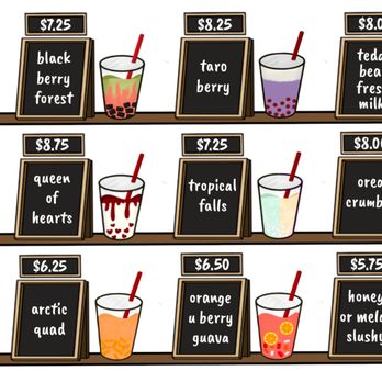 Komrai Thai - Drink menu (sign) part 2 - Thai Near Me - Trophy Club, Texas