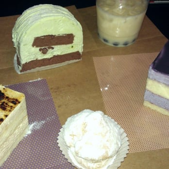 Aroma Corner - Jasmine milk tea boba, green tea mousse cake , my fave ....earl grey tea cake!!cream puff and taro cake! - Coffee & Tea Near Me - Jacksonville, Florida