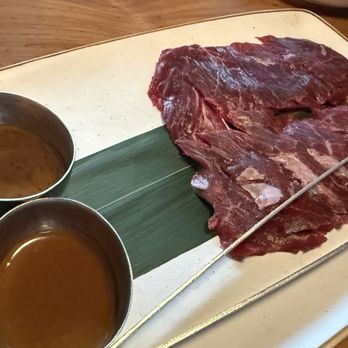 Crave Kitchen & Bar - The Rock appetizer before they bring out the hot rock to cook on - Bars Near Me - Eagle, Idaho