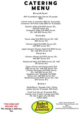 Menu photo 3 Rubys Family Restaurant Chanhassen, MN Menu photo 3 Rubys Family Restaurant Chanhassen, MN