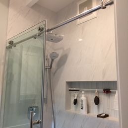 Tile to Ceiling with 3' recessed niche Tile to Ceiling with 3' recessed niche