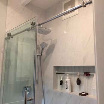 Bella Franco Tile & Marble - Tile to Ceiling with 3' recessed niche - Home & Garden Near Me Bella Franco Tile & Marble - Tile to Ceiling with 3' recessed niche - Home & Garden Near Me