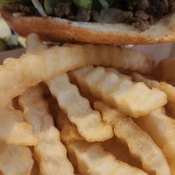 Taqueria Castillo - Asada torta and fries