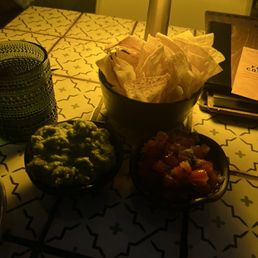 Chips, guacamole, salsa