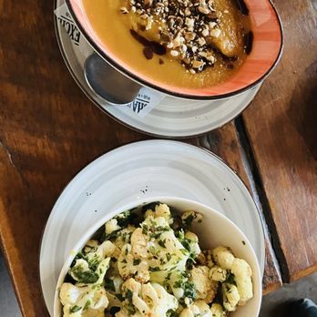 The Exchange Pub + Kitchen - Squash soup and roasted cauliflower - Gastropubs Near Me - New Albany, Indiana