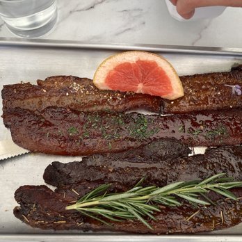 Sweet Maple - Bacon sampler.  Good but way too pricy. - Breakfast & Brunch Near Me - Cupertino, California