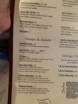 Menu photo 4 Tabernash Tavern Tabernash, CO