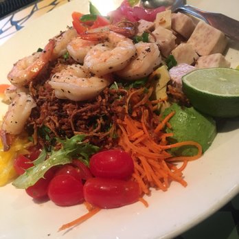 Kaya - Rainbow salad with shrimp...SO good! - Caribbean Near Me - Pittsburgh, Pennsylvania