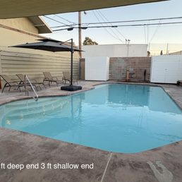 A clean pool A clean pool