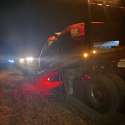Steel Truckin - Car on flatbed