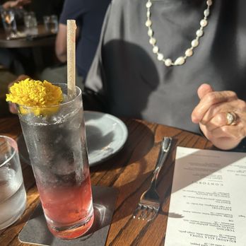 Juniper - NA strawberry and activated charcoal cocktail - Italian Near Me - Austin, Texas Juniper - NA strawberry and activated charcoal cocktail - Italian Near Me - Austin, Texas