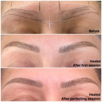 Brows by Jenny Rose - Outline, 1st session healed, 2nd session healed - Permanent Makeup Near Me
