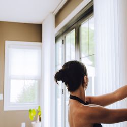 Timan - All the luxury and light control with Luminette® Privacy Sheers. Closed for soft, filtered light and privacy and open for beautiful views