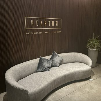 Hearth 61 - Lounge/waiting area when you enter Hearth '61 - New American Near Me - Paradise Valley, Arizona