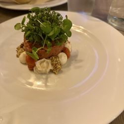 Scandic Sønderborg - Essen im Restaurant. Rindertartar.