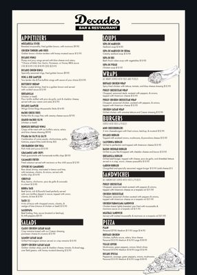 Menu photo 3 Decades Bar & Restaurant Hamilton Township, NJ Menu photo 3 Decades Bar & Restaurant Hamilton Township, NJ