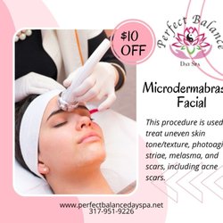 Perfect Balance Day Spa - Achieve flawless, rejuvenated skin with our acne and scarring diminishing Microdermabrasion service for a smoother, brighter complexion.