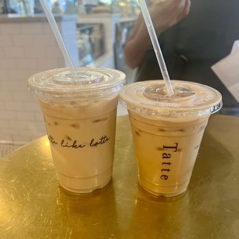 Tatte Bakery & Cafe | Pier 4 - Iced Hazelnut Latte & Tatte House Latte - Coffee & Tea Near Me - Boston, Massachusetts Tatte Bakery & Cafe | Pier 4 - Iced Hazelnut Latte & Tatte House Latte - Coffee & Tea Near Me - Boston, Massachusetts