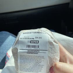 CEFCO - Brisket sandwich