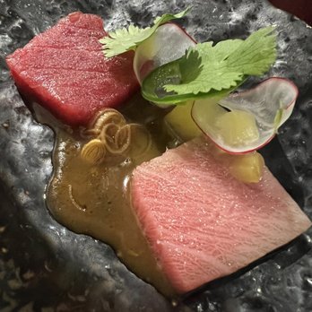 One Fish Raw Bar - Blue Fin Tuna Loin Blue Fin Chutoro (Per Slice) - Seafood Near Me - Campbell, California