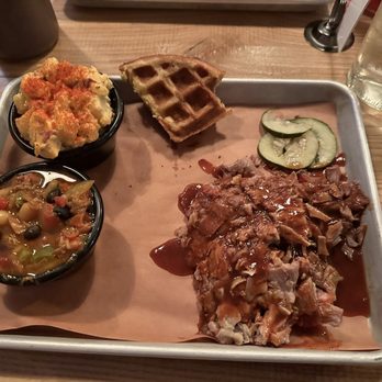 Revolution Barbeque - Pulled pork/potato salad/baked beans/corn bread - Barbeque Near Me - Lafayette, Indiana Revolution Barbeque - Pulled pork/potato salad/baked beans/corn bread - Barbeque Near Me - Lafayette, Indiana
