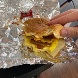 Ooy’s Cafe & Deli - Bacon egg and cheese on a "Kaiser roll"