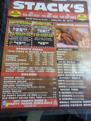 Menu photo 8 Stack's Liquor & Deli Belleville, MI