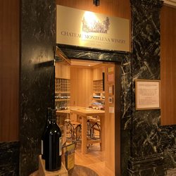 Chateau Montelena - Exterior of the Chateau Montelena Winery Tasting Room in Westin St. Francis Hotel in San Francisco.
