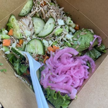Ben's Fast Food - Chicken Mixed Bowl with Avocado - New American Near Me - Los Angeles, California