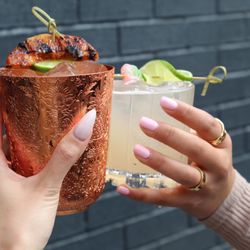 CdM Restaurant - Peach Please Mule & Sandia Sipper