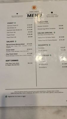 Menu photo 1 Chai N More Bellevue, WA