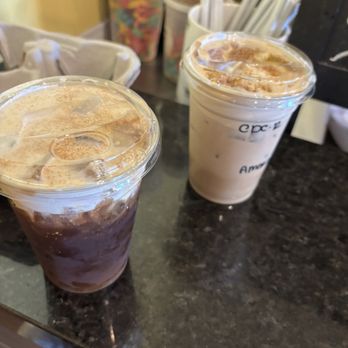 Brew Bees Coffee - Cold boo and cinnamon dulce crunch latte - Coffee & Tea Near Me - Upland, California Brew Bees Coffee - Cold boo and cinnamon dulce crunch latte - Coffee & Tea Near Me - Upland, California