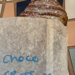 Chocolare croissant are amazing and they run out of them fast. Chocolare croissant are amazing and they run out of them fast.