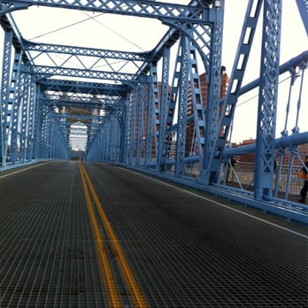 John A. Roebling Suspension Bridge - I may or may not have leaned out the car to take this.... - Landmarks & Historical Buildings Near Me John A. Roebling Suspension Bridge - I may or may not have leaned out the car to take this.... - Landmarks & Historical Buildings Near Me