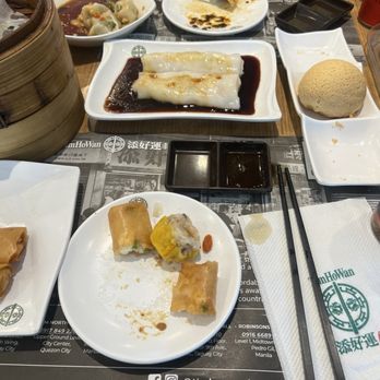 Tim Ho Wan - Bbq pork bun, shrimp noodles, shrimp fried egg rolls, spicy dumplings, hargow and pork shiumai - Dim Sum Near Me - Makati, NCR