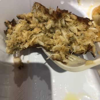 Mid Atlantic Seafood - This crab cake is loaded with filler! - Seafood Near Me - Laurel, Maryland