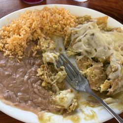 Martha's Mexican Food - Chilaquiles (half eaten )