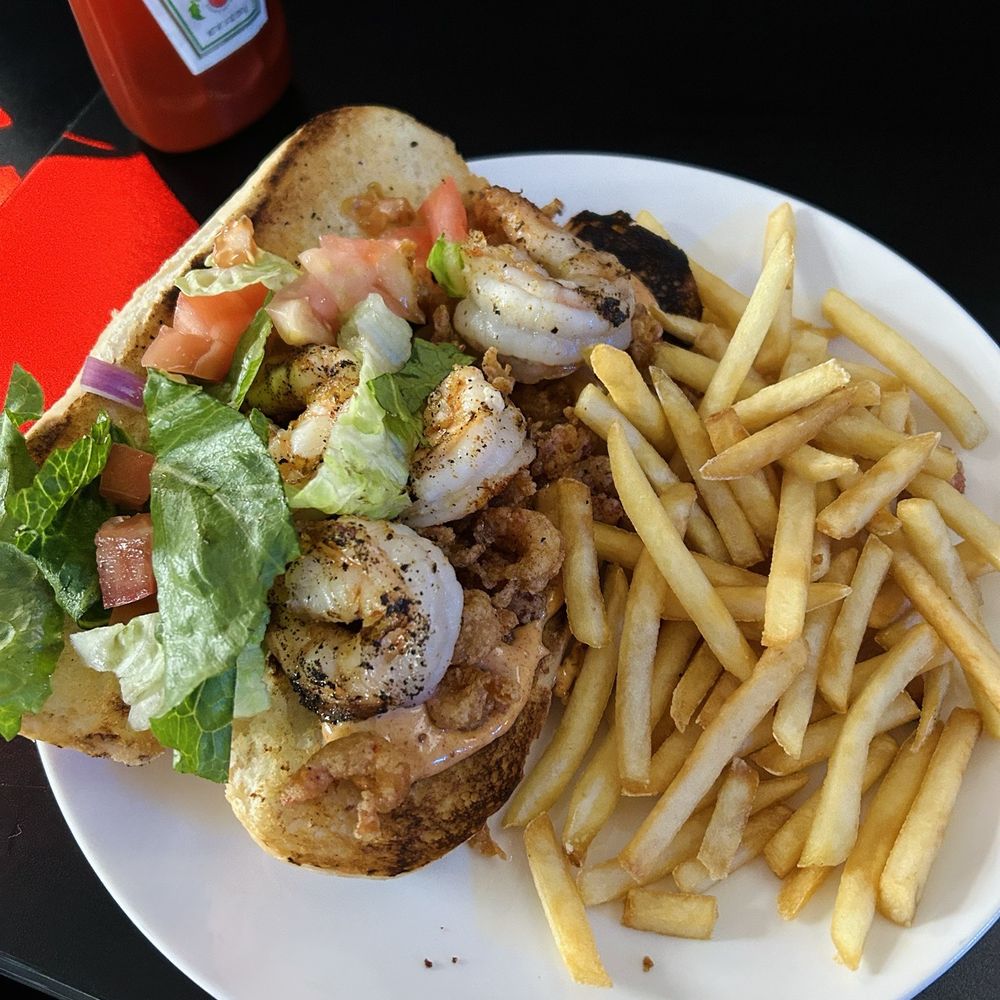 Shrimp & crawfish po boy Shrimp & crawfish po boy