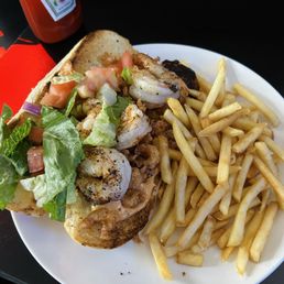 Shrimp & crawfish po boy Shrimp & crawfish po boy