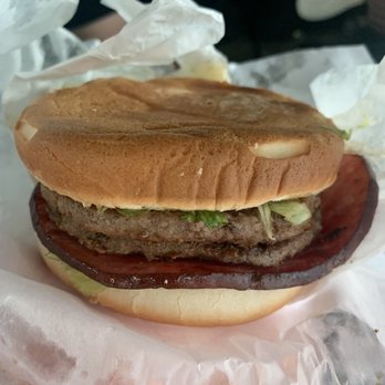 Hal's Hamburgers - Monster burger with a slice of ham - Burgers Near Me - Pendleton, Oregon