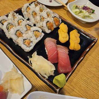 Yashima Restaurant - Spicy scallop cut roll and spicy salmon cut roll - Sushi Bars Near Me - Covina, California Yashima Restaurant - Spicy scallop cut roll and spicy salmon cut roll - Sushi Bars Near Me - Covina, California