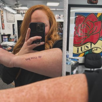 Fine Tattoo Work - Writting - Tattoo Near Me - Orange, California