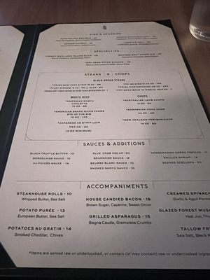 Menu photo 3 Crawford Brothers Steakhouse Cary, NC