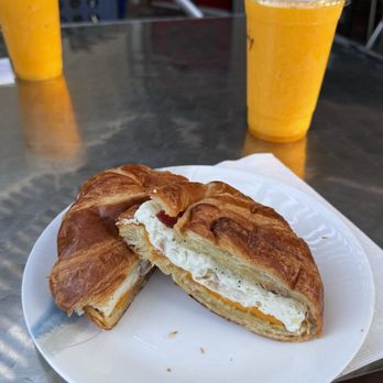 Santos Coffee House - Confession (Croissant with Egg, Cheese, and Bacon) - Coffee & Tea Near Me - San Diego, California Santos Coffee House - Confession (Croissant with Egg, Cheese, and Bacon) - Coffee & Tea Near Me - San Diego, California