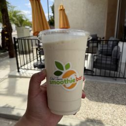 Outdoors with Tropical Shredder smoothie Outdoors with Tropical Shredder smoothie