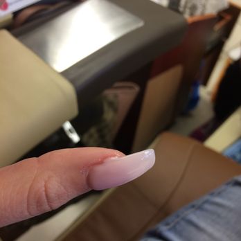 Nails design - Large chunks left unfiled... - Nail Salons Near Me - Vallejo, California Nails design - Large chunks left unfiled... - Nail Salons Near Me - Vallejo, California