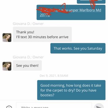 Capitol Cleaning Services - Screenshot of contact info - Home Cleaning Near Me