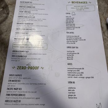 Malibu Farm - Menu. - Breakfast & Brunch Near Me - San Diego, California