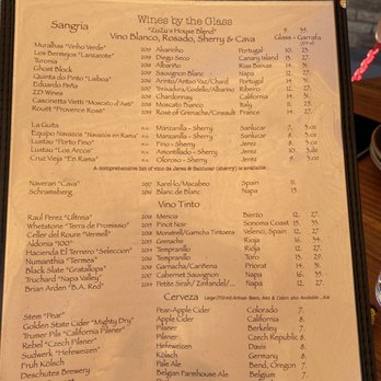 ZuZu - Menu as of 10/11/2020 - Tapas Bars Near Me - Napa, California ZuZu - Menu as of 10/11/2020 - Tapas Bars Near Me - Napa, California