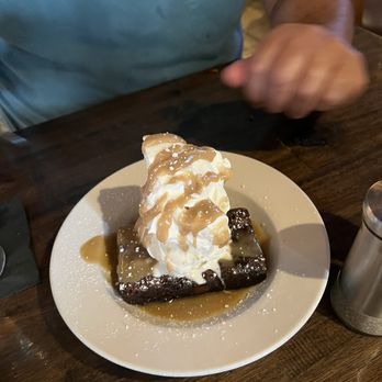 Kauai Pasta Lihue - The special-chocolate brownie warmed, ice cream, homemade whipped with caramel - Italian Near Me - Lihue, Hawaii Kauai Pasta Lihue - The special-chocolate brownie warmed, ice cream, homemade whipped with caramel - Italian Near Me - Lihue, Hawaii